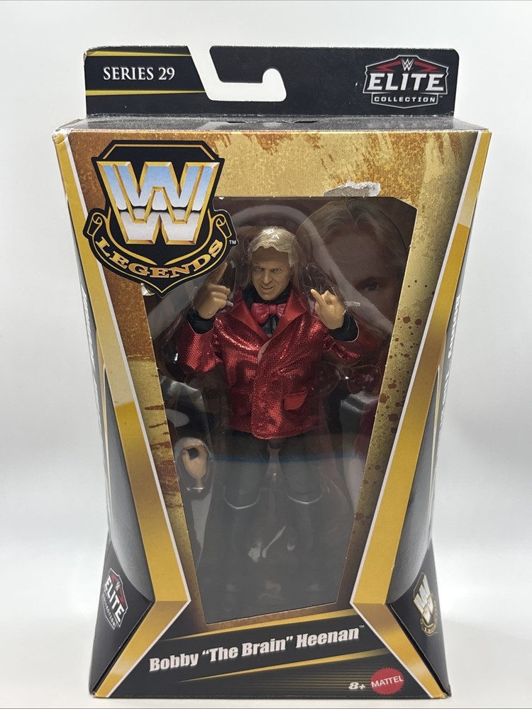 WWE Elite Legends Bobby “The Brain” Heenan Action Figure Series 29 6″ Collectibl