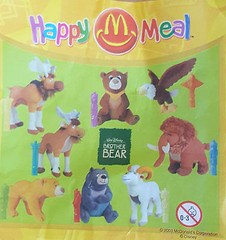 2003 Eagle Sitka 4″ McDonald’s EUROPE Plush Action Figure Disney Brother Bear