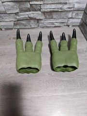 Jurassic World JW Velociraptor Raptor Green Claws Hands Costume Monster Gloves