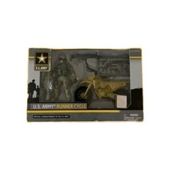 US Army Action Figure Runner Cycle Toy Ages 4 and up scuffs on box New