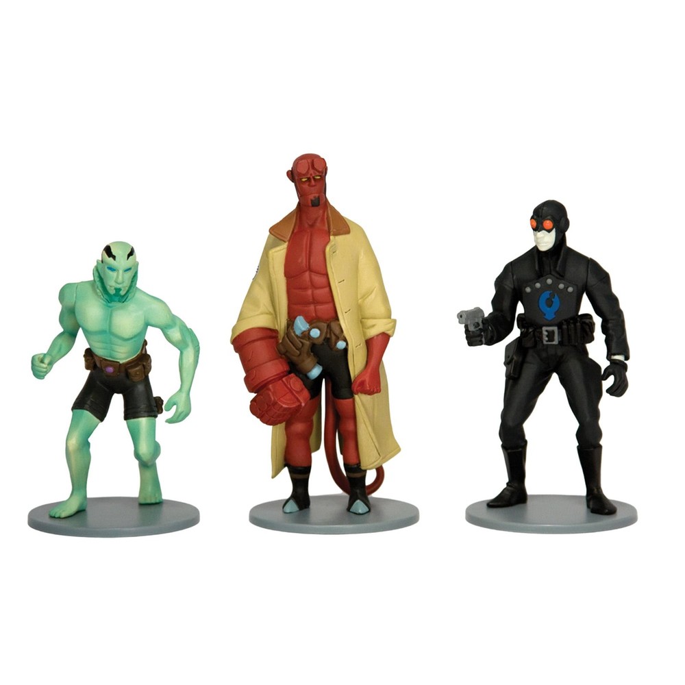 Dark Horse Comics Hellboy 4″ PVC Action 3 Figure Set