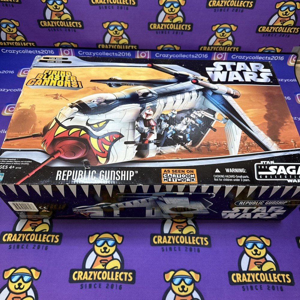 BRAND NEW Star Wars Saga Collection Republic Gunship Tiger Shark Clone Wars