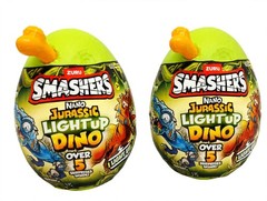 x4 ZURU Smashers Nano Jurassic Light Up Dino Egg – New Sealed