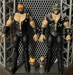 Road Warriors Hawk Animal RSC Ringside Custom Wrestling Figures Legion Of Doom