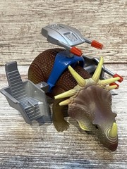 Dino Riders Styracosaurus Action Figure Vintage Tyco 1988 (100% Complete) W/Fig.