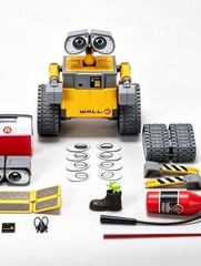 Pop Mart GONG WALL·E Robot Mobilization Kawara Tsutomu Assembly Figure Model Kit
