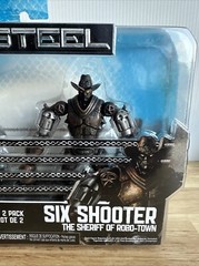 Real Steel Versus 2 Pack Atom vs Six Shooter Robots Jakks Pacific Action Figures
