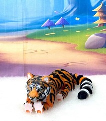 3D Printed Tiger – 6.5″ Articulated Orange Tiger Jungle Animal Fidget Toy