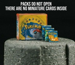 MINIATURE Pokemon First Edition Box Set Accessory for Action Figures/Dollhouse