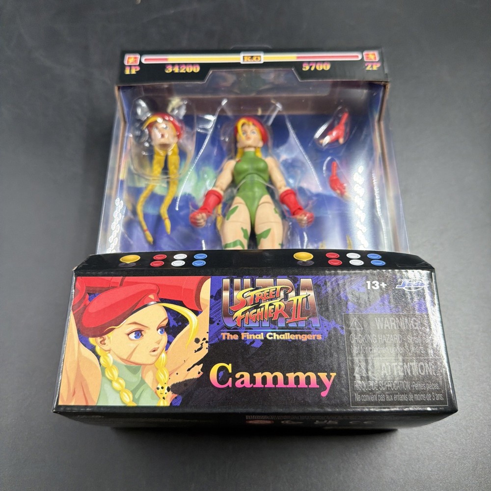 Jada Toys Street Fighter II Cammy Action Figure 1:12 Scale Sealed