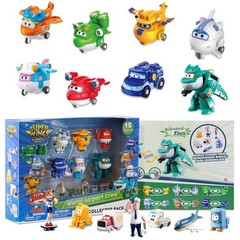 Super Wings World Airport Toy Set – 15 Mini Action Figures
