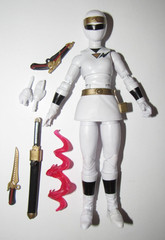 MMPR Power Rangers Lightning Collection figure Alien Rangers White complete