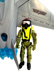 2020 Top Gun Maverick Jet with Missiles Action Figure Complete No Box