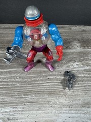 Vintage 1984 MOTU Mattel He-Man Roboto Action Figure Near Complete NEW BAND