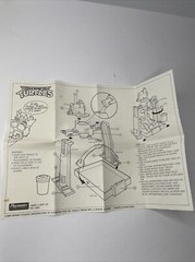 1989 TMNT Turtle Flush-o-matic Instructions Blueprints Vintage Playmates