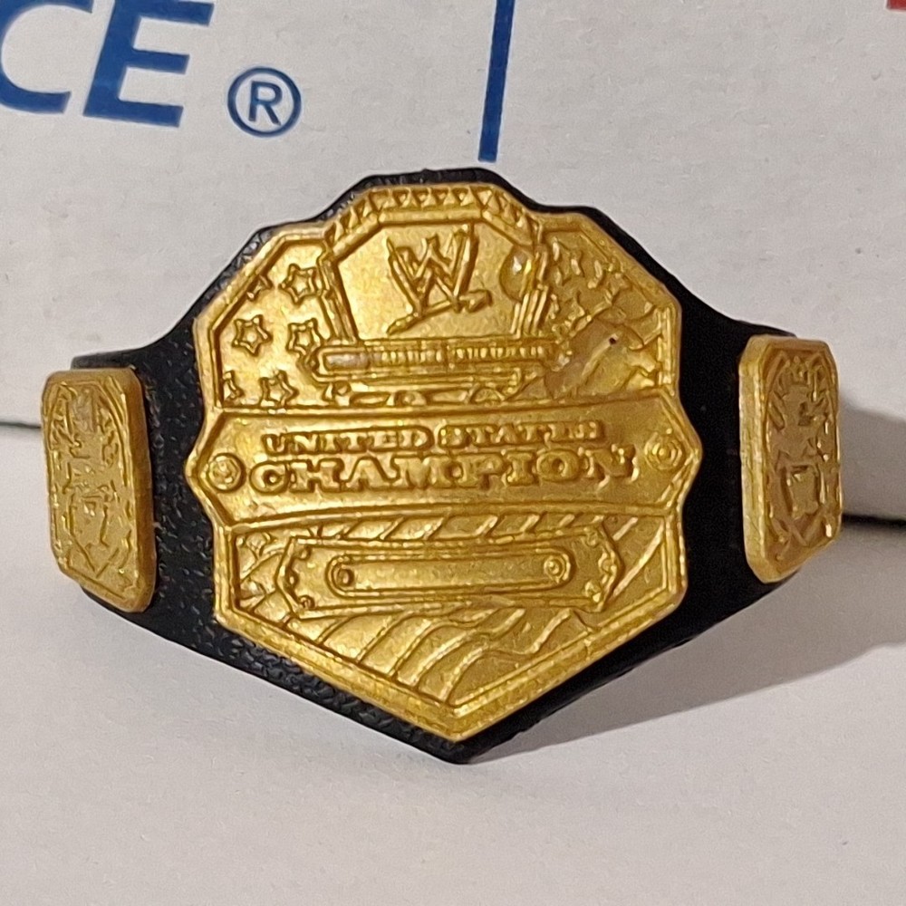 WWE WWF US United States Heavyweight Championship Title Belt Mattel WCW NWA