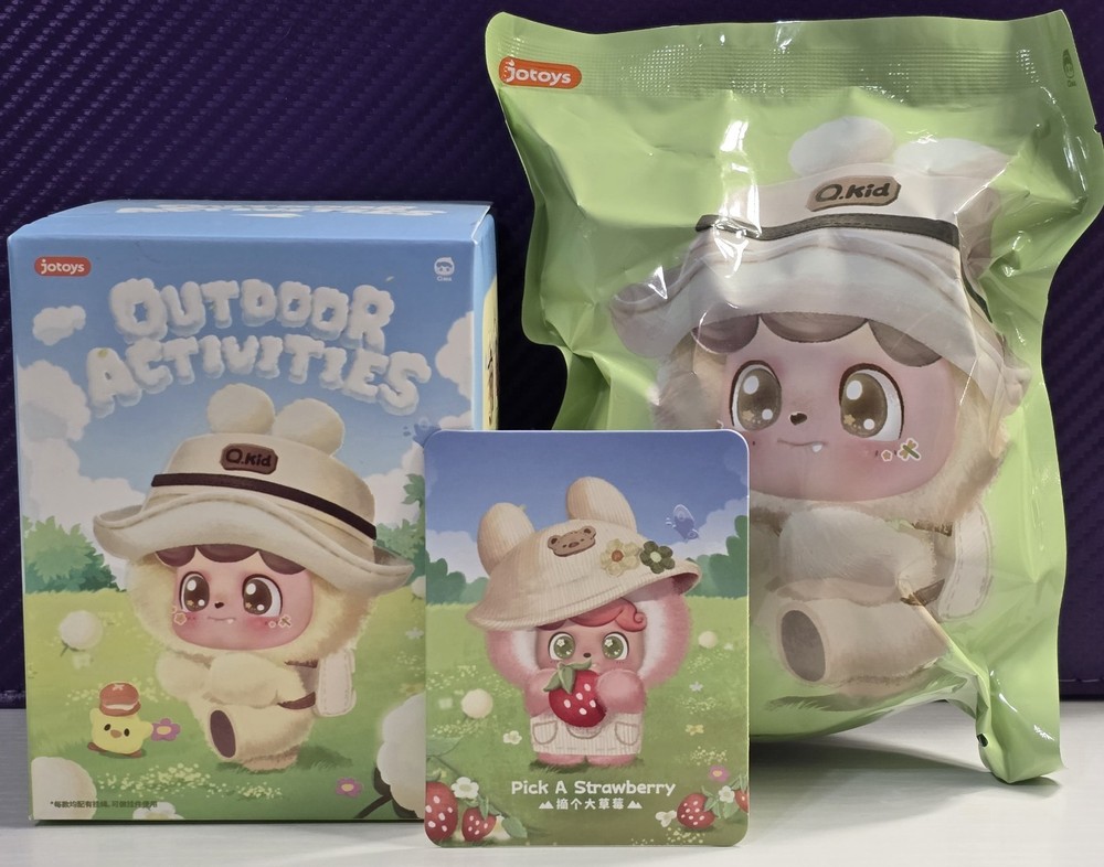 Q.Kid Outdoor Activities Series- Confirmed- “PICK A STRAWBERRY” New w/Box & ID