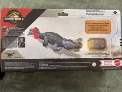 Jurassic World Rebirth Gigantic Thrashers Purussaurus Dinosaur Dual Attack JGB94