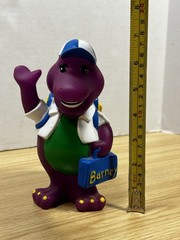 Vintage Barney Back To School Coin Piggy Bank Lyons Group 1992