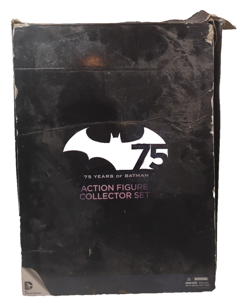 RARE 2014 DC Collectables 75 Years of Batman (4) Action Figures Collector Set