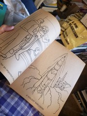 MINT! 1974 The Six Million Dollar Man Coloring Book Uncolored And Pristine