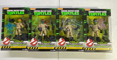 Playmates NINJA Ghostbusters TMNT Action Figures Complete Set of 4 SEALED -i01