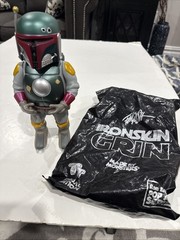 Signed By Ron English Silver Figure Ironskin Grin 392/500 Boba Feet By Monsters