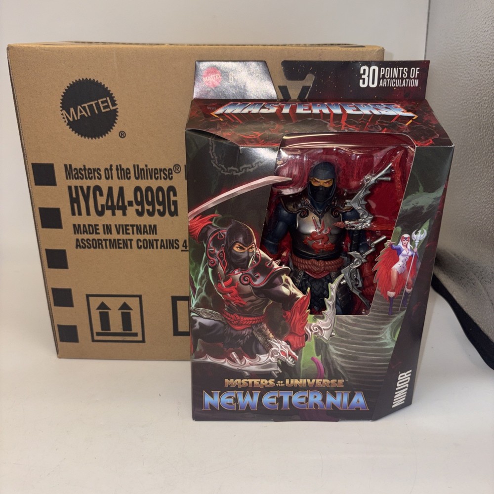 Mattel – Masters of the Universe New Eternia Ninjor Action Figure New Minty