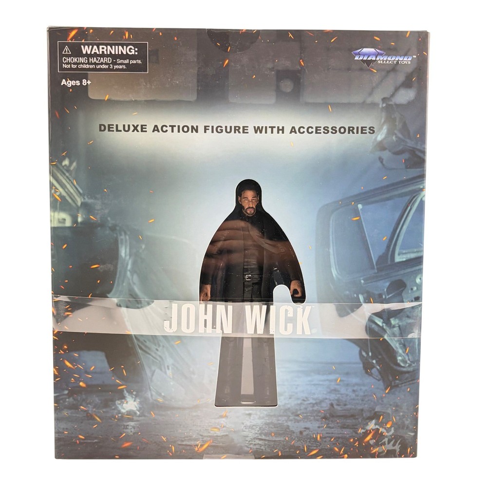 Diamond Select Toys John Wick Deluxe Action Figure Box Set with Accessories NEW