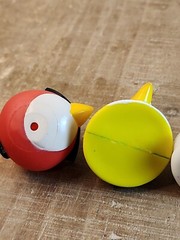 Angry Birds Lot Of 4 Vinyl PVC Plastic Figures. Keychain
