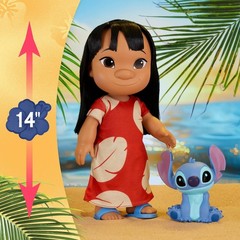 Disney Lilo & Stitch 14-inch Poseable Lilo Doll with Stitch Figure | 5-inch Stit