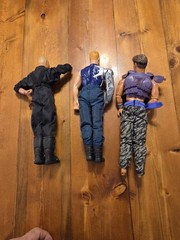 Lot Of 3 Max Steel GI Joe 12″ Actions Figure Cyborg Psycho More With Clothes 90s