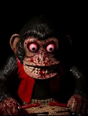 The Monkey Official Monkey Figurine Neon Horror Movie NEW Bloody Variant OOP