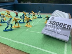 Soccer Guys Yellow/Black vs Blue/White Sports Action Figures That Inspire USED