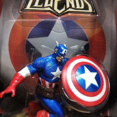 Marvel Legends Captain America Titanium Series Die Cast Hasbro 2007