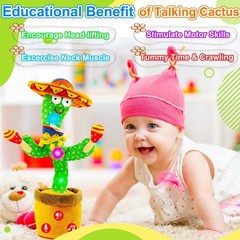 Interactive Singing & Mimicking Cactus Toy – Perfect Baby Gift for All Occasions