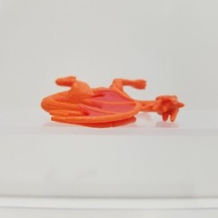 Dragon Figures – Red & Black, Green & Gold, Orange & Red – Mixed Lot of 3
