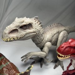 Lot Of 3 Dinosaur Toys Jurassic World, Zuru, T-Rex, Triceratops, Andominous