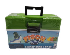 Lot Of (2) PhatMojo Fisch Collectible Action Figure Playset GREEN