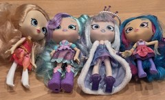 Shopkins Shoppies Dolls 5″ Lot of 4 Gently Used As Shown In Photos Plus