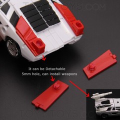 Universal Tail Spoiler Upgrade Kit For Kingdom Sideswipe / Red Alert – New Ver