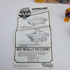 Vintage 1986 MASK M.A.S.K. Kenner HURRICANE w/ BOX *NEAR COMPLETE LOOK*