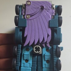 Transforming Truck Robot Action Figure Plastic, Blue/Purple/Black/Gray