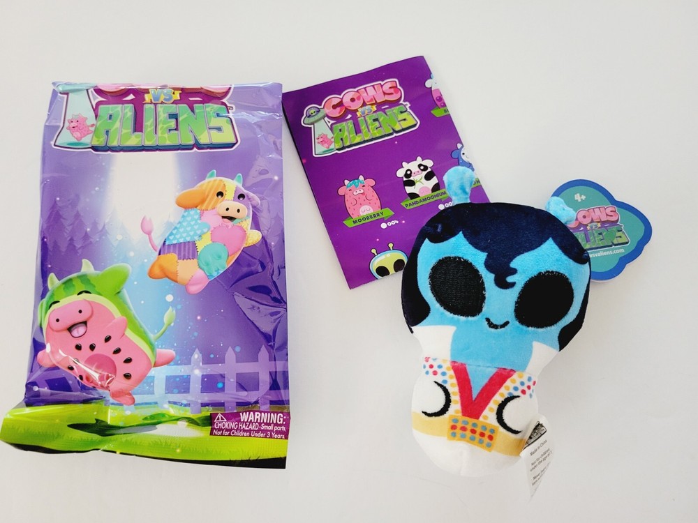NWT New Cows Vs. Aliens 4″ Bean Bag Plush – YOU PICK