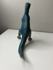JARU Pachycephalosaurus Dinosaur Figure Blue Green Rubber Vinyl 8” #1083 Toy