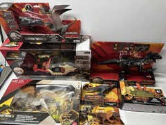 Jurassic World Lot 7 Indoraptor Spinosaurus Mutadon Kentrosaurus RC Jeep NEW
