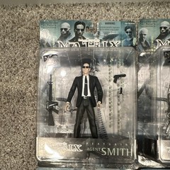 Complete Set of 6 N2 Toys The Matrix Action Figures 2000 Sealed Neo Morpheus Tri
