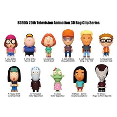 Fox Adult Animation Series 2 Blind Bag Figural Foam Clip Random 1pc Toy Keychain