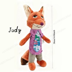 Cute Zootopia Nick Judy Plush Toy Stuffed Doll Gift for Xmas Birthday Party
