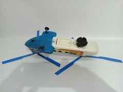Helicopter Resgate CHiPs California Highway Patrol Glasslite Brazil Vintage 80 s